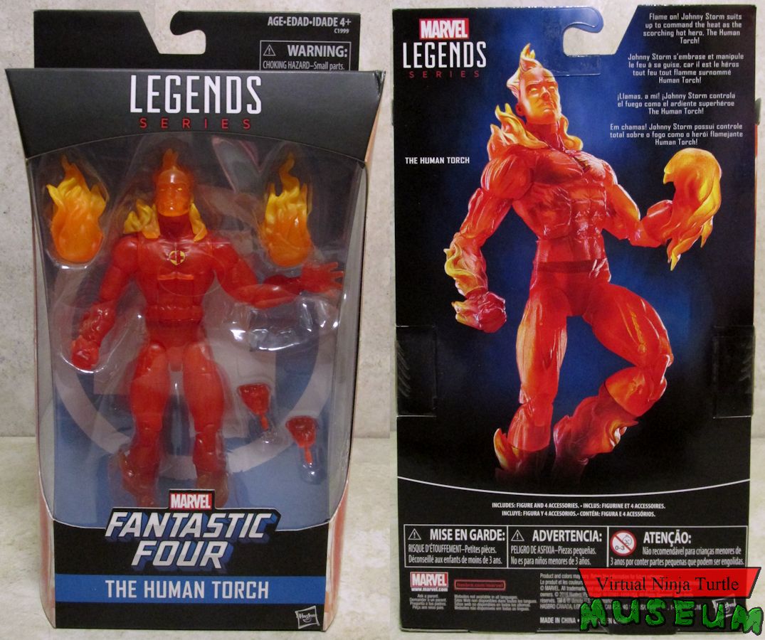 Human Torch packaging front and back