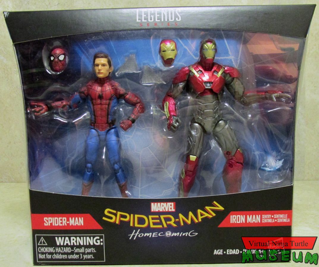 Homecoming Spider-Man and Iron Man Sentry box front