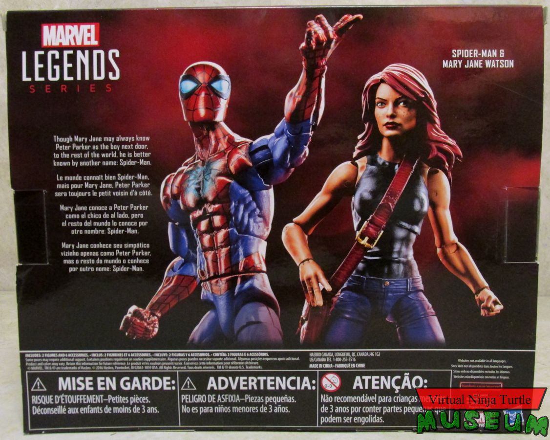 Spider-Man and Mary Jane package rear