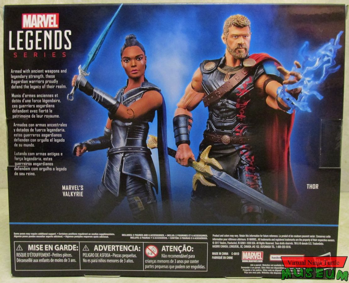Thor and Valkyrie box back