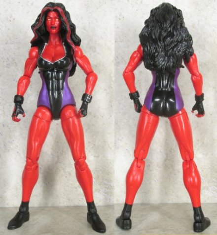 Red She-Hulk front and back