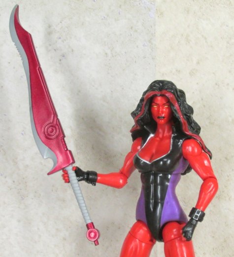 Red She-Hulk with sword
