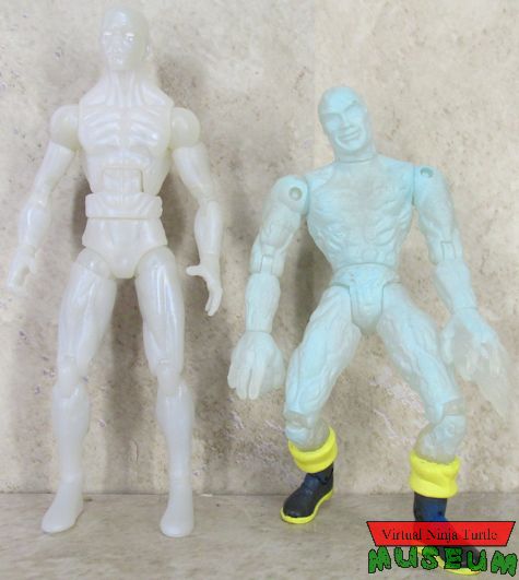 modern and Toy Biz Iceman figures