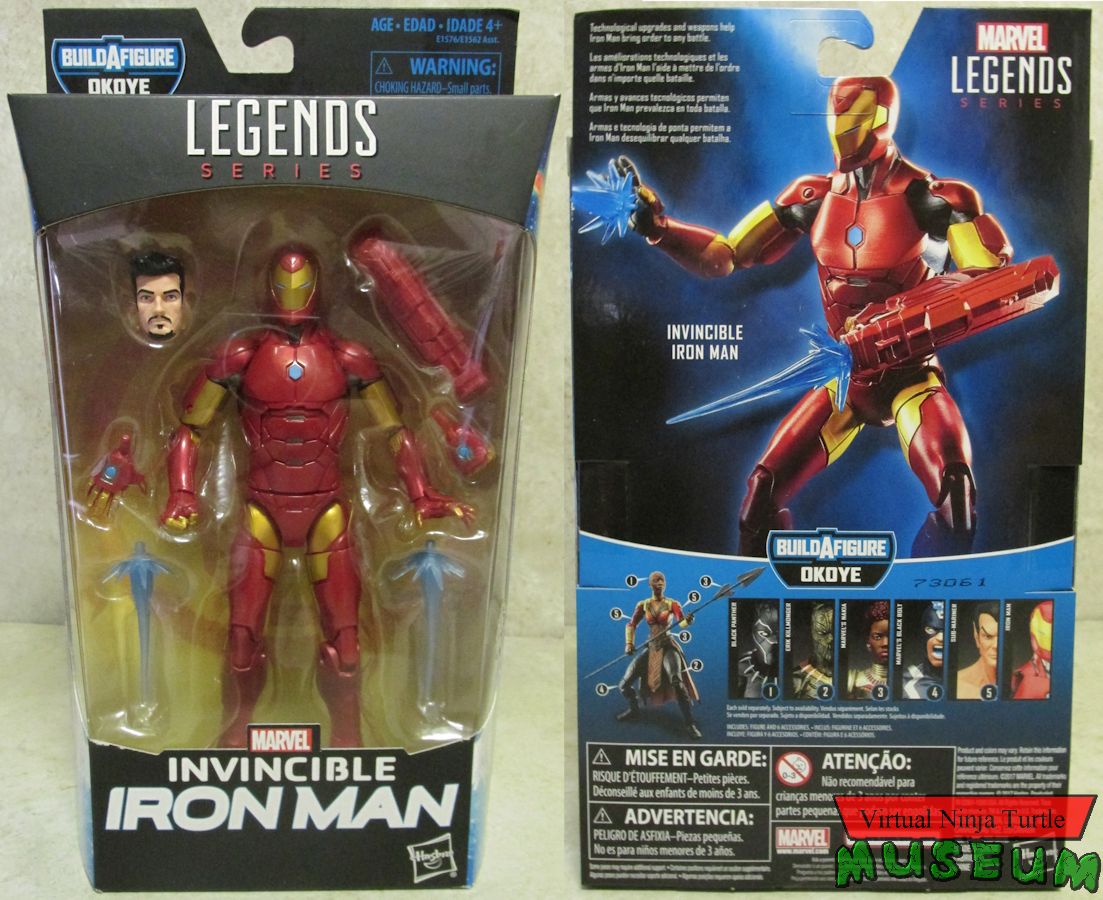 Invincible Iron Man box front and back