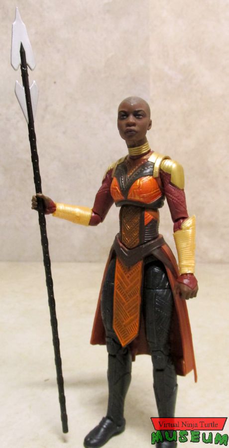 Okoye holding spear