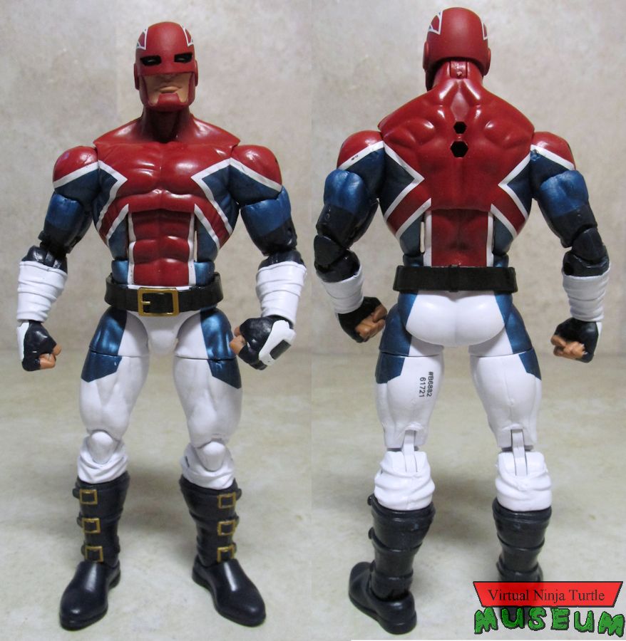 Captain Britain front and back