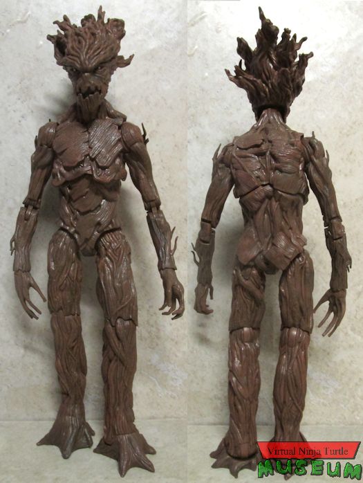 comic Groot front and back