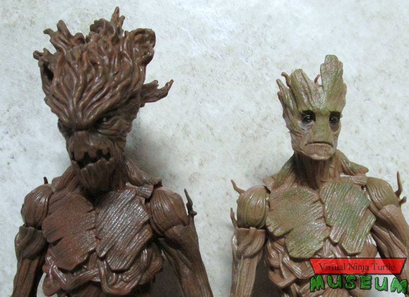 Groot close up comparison