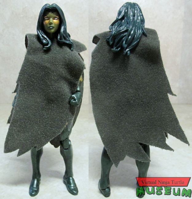 Gamora front and back with cloth cloak