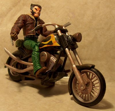 Logan on bike