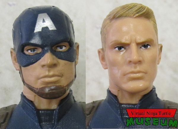 Captain America heads close up