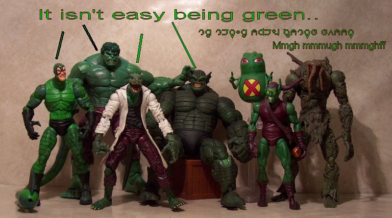 Green figures