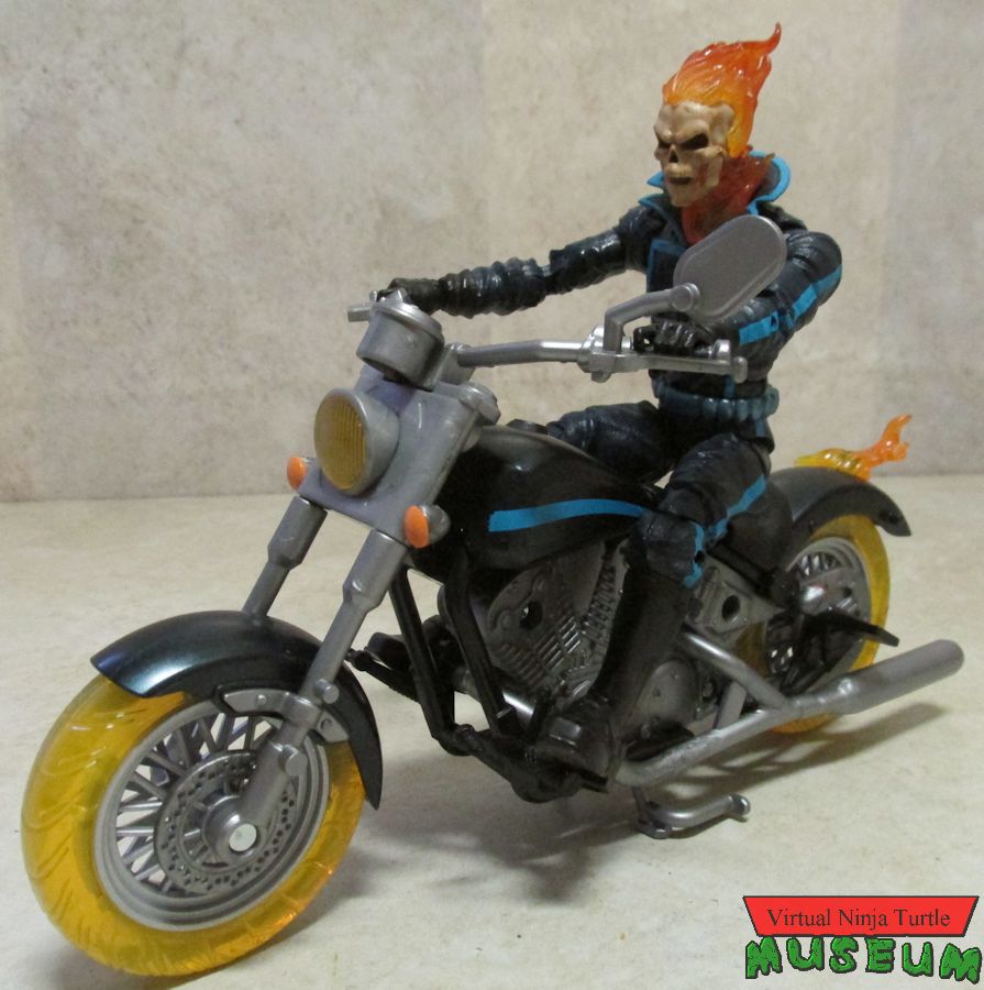 Ghost Rider on regular bike