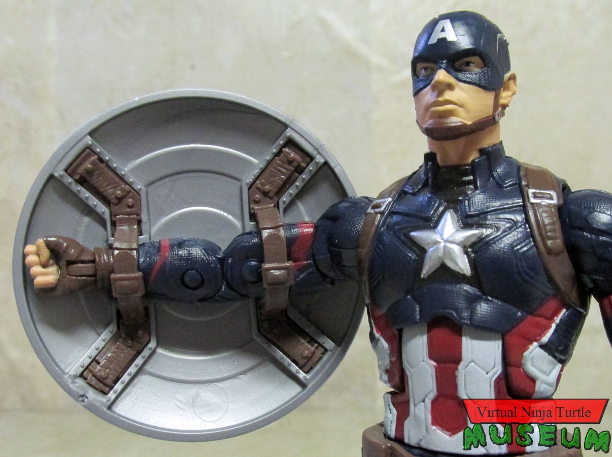 Captain America with shield on arm