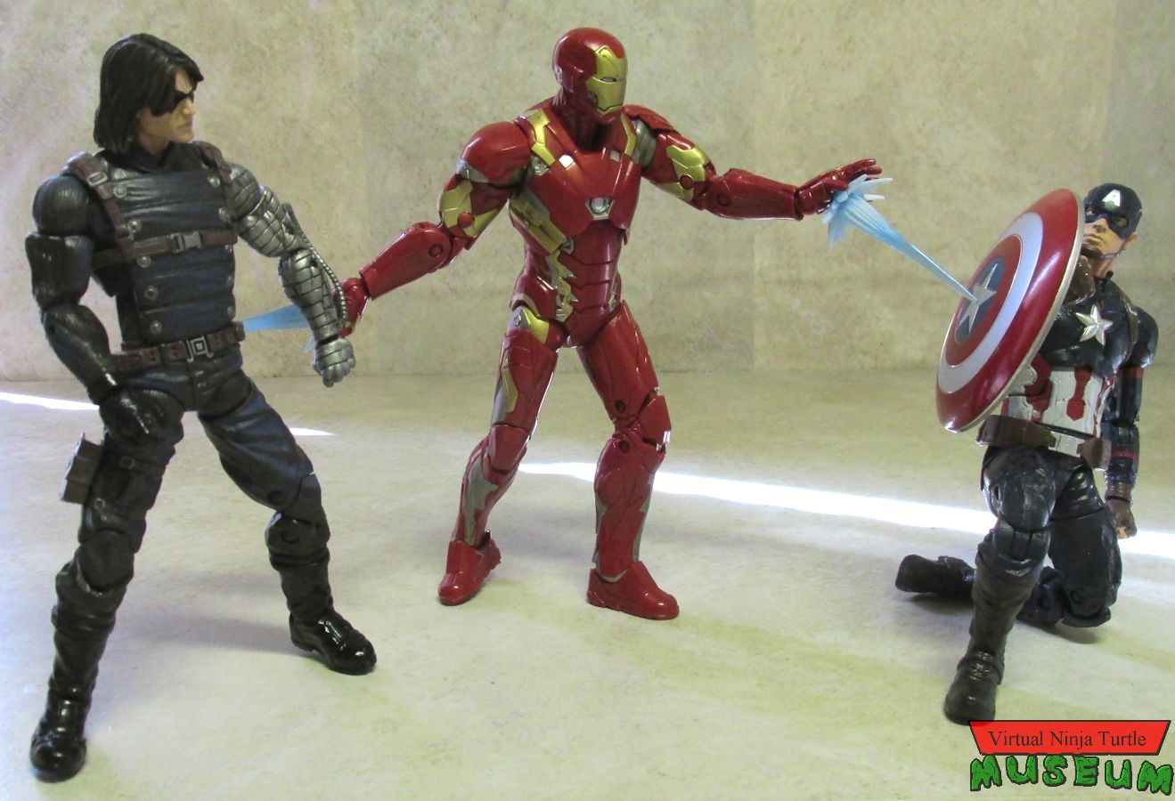 Iron Man Mark 46 vs Bucky & Capt