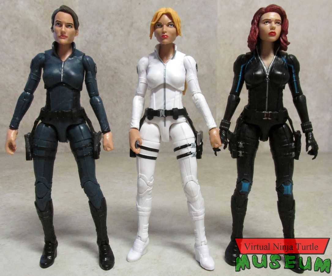 Female shield agent figures