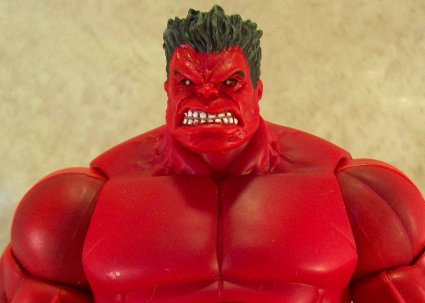 Red Hulk close up