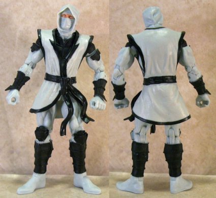 white Hand Ninja front and back