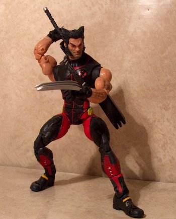 Wolverine drawing sword