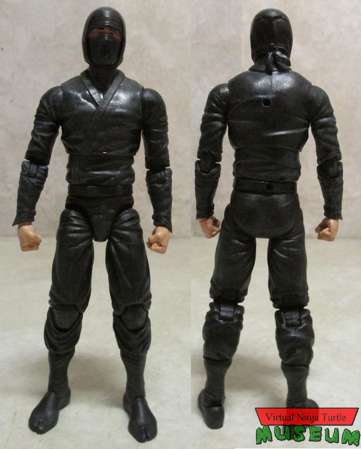 basic black ninja front and back