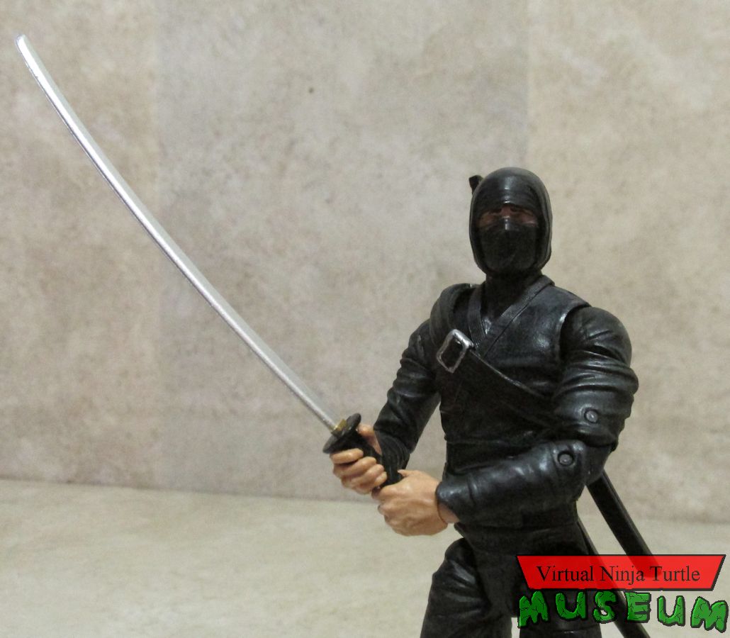 basic black ninja with katana