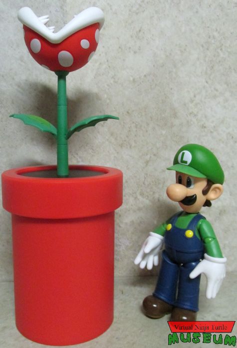Luigi with red pipe