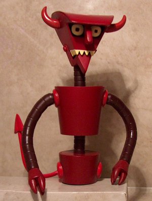 Robot Devil assembled so far