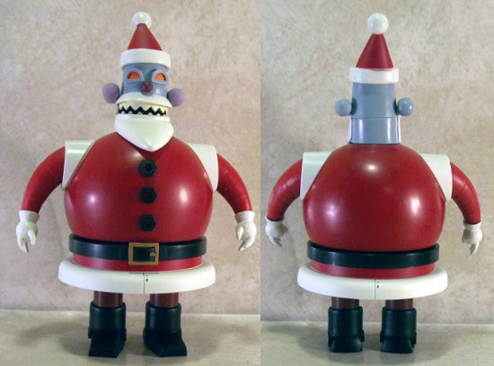 Robot Santa front and back