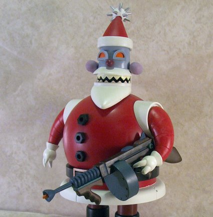 robot Santa with Gun