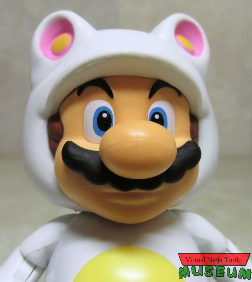 White Tanooki Mario close up