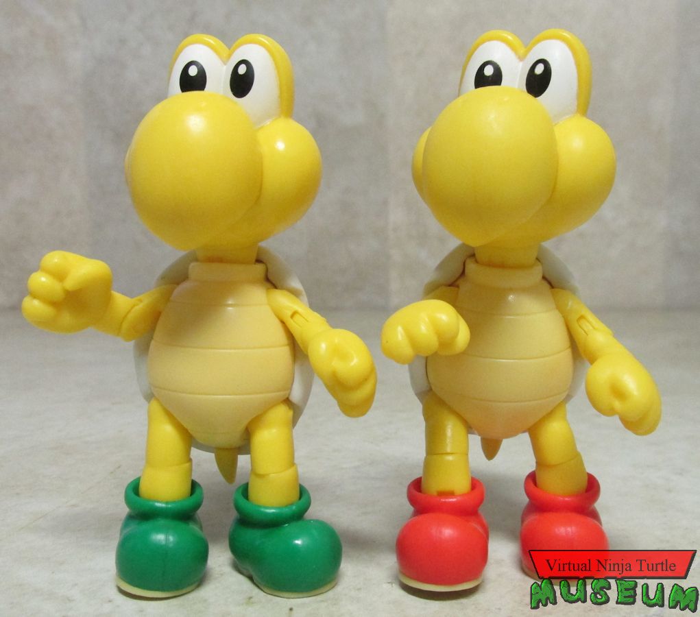 green and red Koopa Troopa