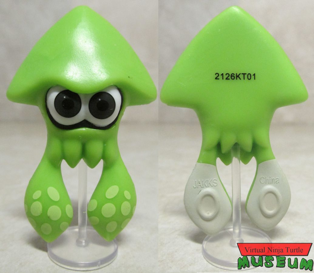 Green Squid front and back