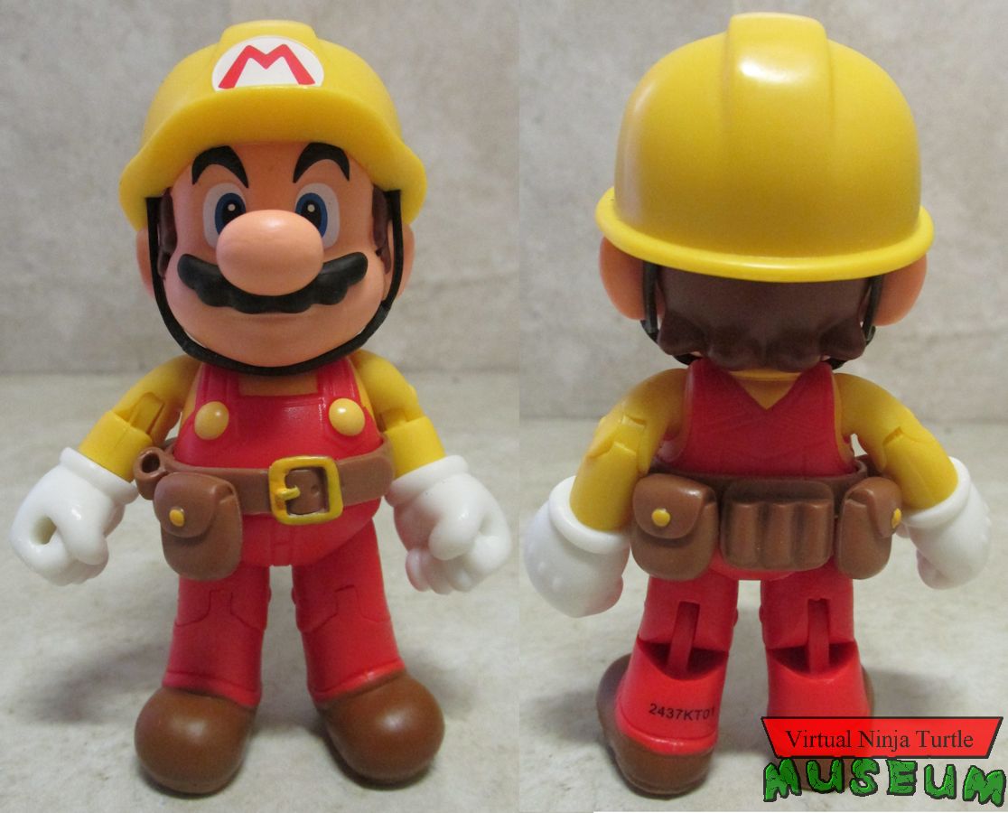Mario Maker Mario front and back
