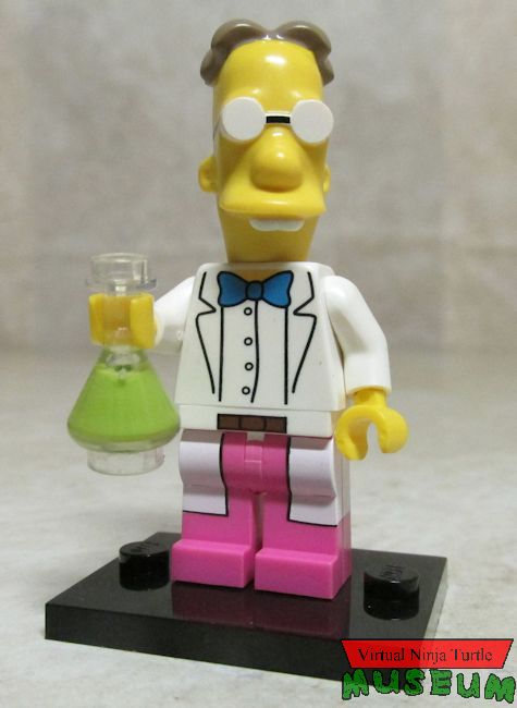Frink with flask