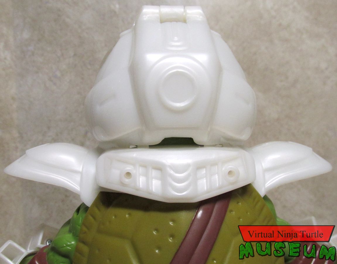 Dimension X Leonardo back of the helmet