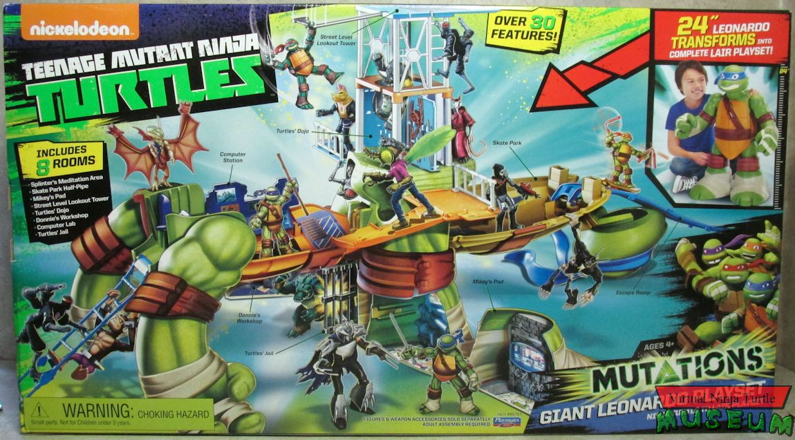 teenage mutant ninja turtles giant leonardo playset