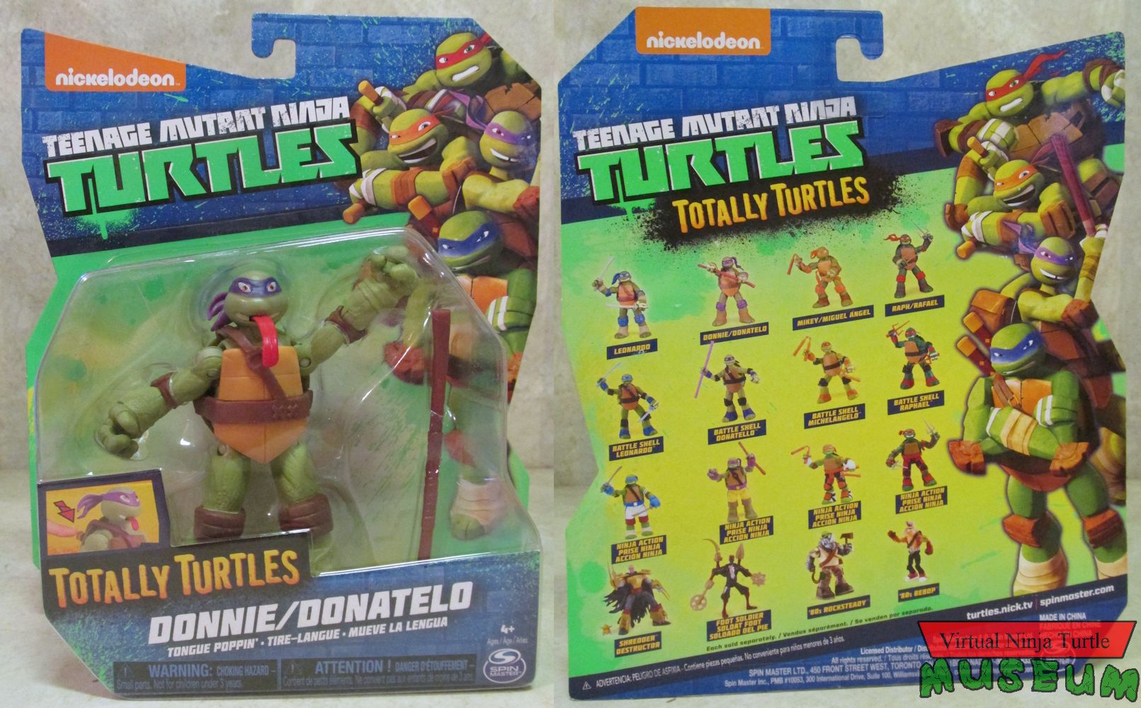 Totally Turtles Spinmaster card front and back