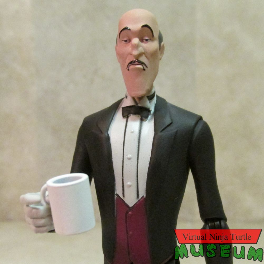 Alfred with coffee cup
