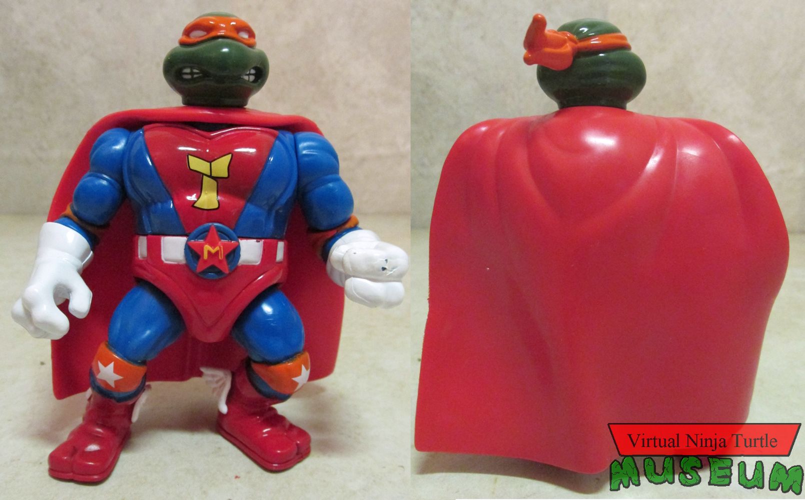 Super Mike front and back