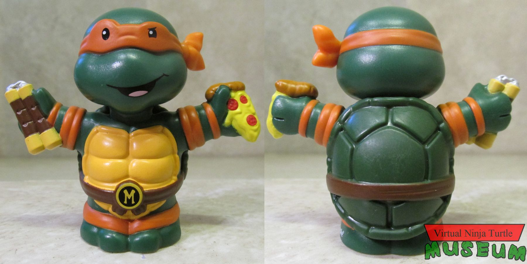 Michelangelo front and rear