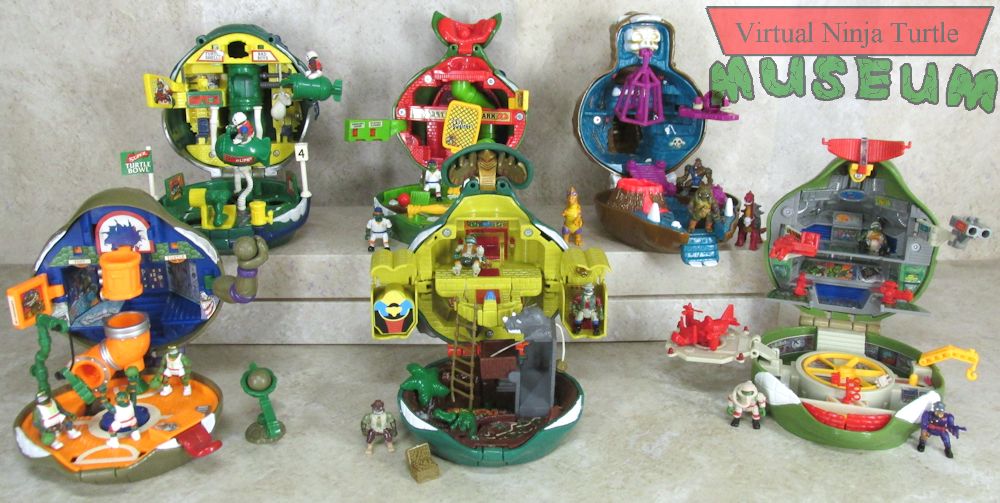 TMNT Mini-Mutants Turtle-Top Playsets: Donatello's Basketball Playset