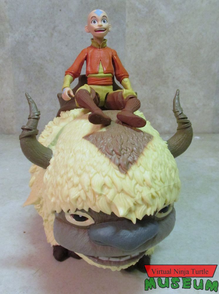 Aang riding Appa