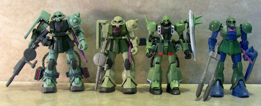 Zaku comparison