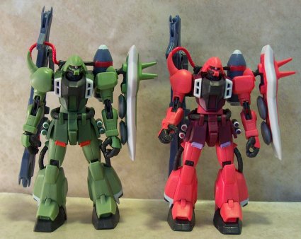 Warrior Gunner Zaku's (red and green)