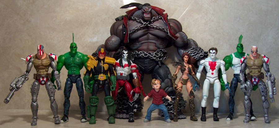 legendary comic book heroes action figures