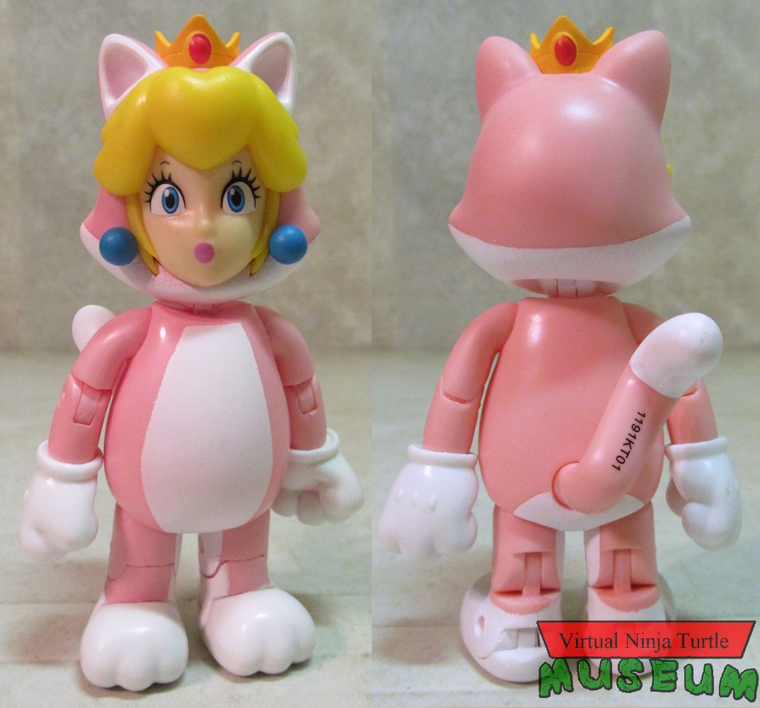 Cat Peach front and back
