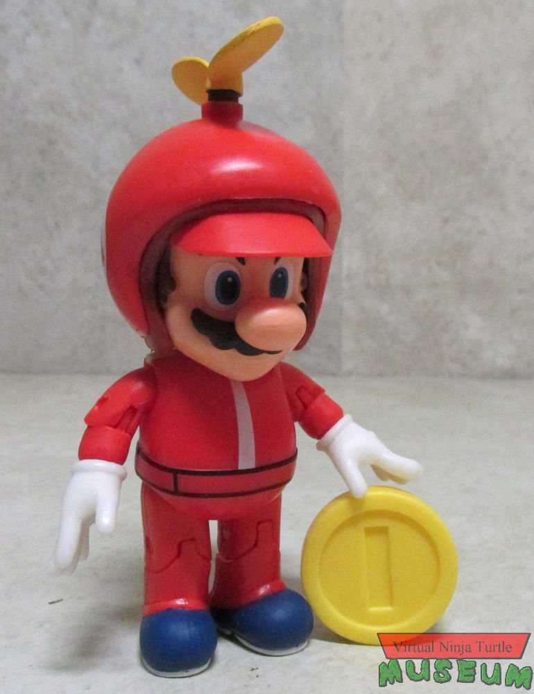 Propeller Mario with coin